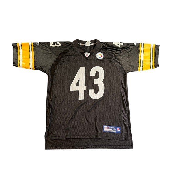Reebok Other - Reebok Pittsburgh Steelers Jersey Mens XL Black Troy Polamalu 43 NFL Equipment